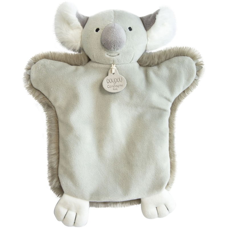  - marionnette koala gris 25 cm 